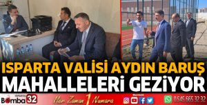 Vali Baruş mahalleleri geziyor