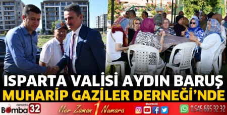 Vali Baruş Muharip Gaziler Derneği’ni ziyaret etti