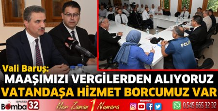 Vali Baruş Muhtarlar Derneğini ziyaret etti