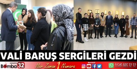 Vali Baruş sergileri gezdi