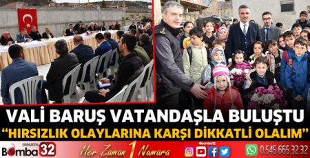 Vali Baruş Yalvaç'ta vatandaşlarla bir araya geldi
