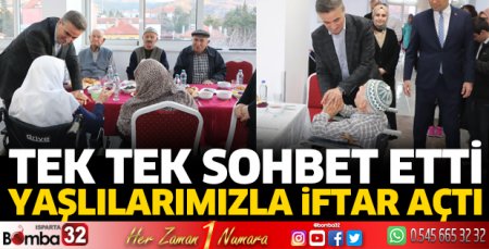 Vali Baruş yaşlılarımızla iftar açtı
