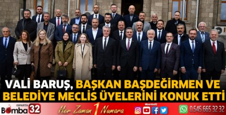 Vali Baruş,Başdeğirmen ve Belediye Meclis Üyelerini konuk etti