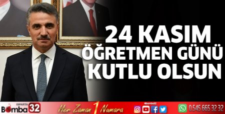 Vali Baruş'un Öğretmenler Günü mesajı
