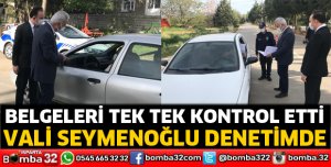Vali denetimlere katıldı