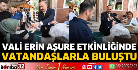 Vali Erin Aşure Etkinliğinde Vatandaşlarla Buluştu