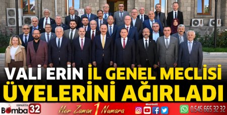 Vali Erin İl Genel Meclisi üyelerini ağırladı