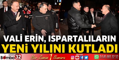 Vali Erin, Ispartalıların yeni yılını kutladı
