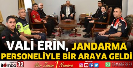 Vali Erin, jandarma personeliyle bir araya geldi