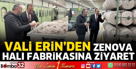 Vali Erin’den Zenova Halı Fabrikasına Ziyaret