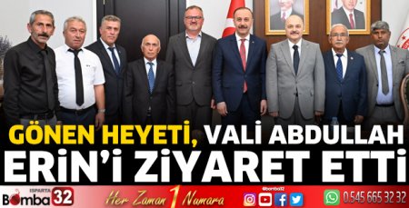 Vali Erin’e Gönen’den ziyaret