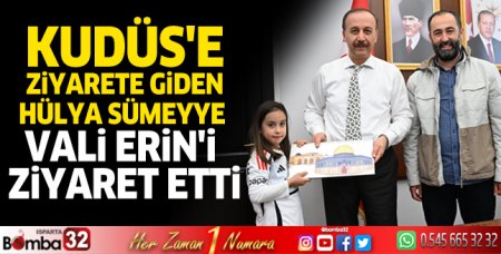 Vali Erin'e Mescid-i Aksa'nın tablosunu hediye etti