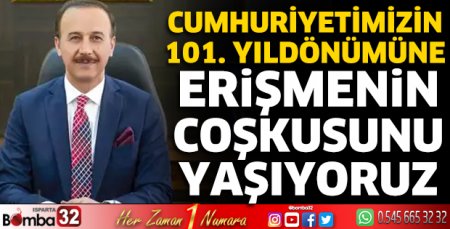 Vali Erin'in Cumhuriyet Bayramı mesajı