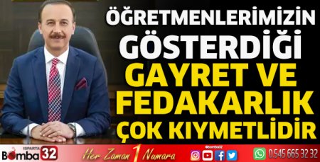 Vali Erin'in Öğretmenler Günü mesajı