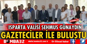 VALİ GÜNAYDIN GAZETECİLERLE BULUŞTU