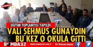 VALİ GÜNAYDIN İMAM HATİP LİSESİNİ ZİYARET ETTİ