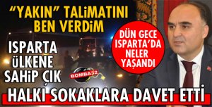 VALİ GÜNAYDIN, ISPARTA HALKINA TEŞEKKÜR ETTİ