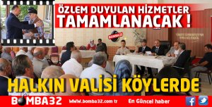 VALİ GÜNAYDIN KEÇİRBORLU VE KÖYLERİNİ ZİYARET ETTİ