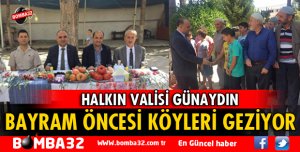 VALİ GÜNAYDIN KÖY ZİYARETLERİNE DEVAM EDİYOR.