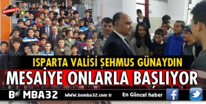 VALİ GÜNAYDIN MESAİSİNE OKUL ZİYARETLERİYLE BAŞLIYOR