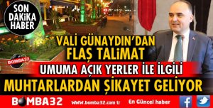 VALİ GÜNAYDIN MUHTARLARLA BULUŞTU