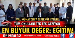 VALİ GÜNAYDIN OKULLARI GEZİYOR