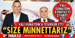 VALİ GÜNAYDIN’DAN HÜSEYİN AYBATILI’YA ZİYARET