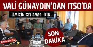 Isparta'da Vali Günaydın’dan ITSO’ya ziyaret
