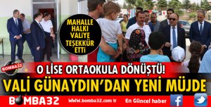 VALİ GÜNAYDIN’DAN YENİ MÜJDE