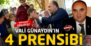 Vali Günaydın’ın 4 Prensibi
