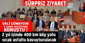 VALİ ŞEHMUS GÜNAYDINDAN SÜRPRİZ ZİYARET !