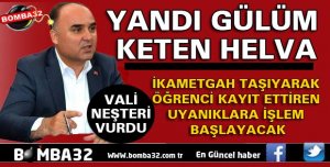 VALİ NEŞTERİ VURUYOR