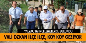 VALİ ÖZKAN ANTİK KENTTE İNCELEMELERDE BULUNDU