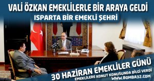 Vali Özkan Emeklilerle Bir Araya Geldi