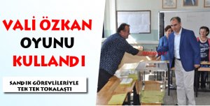 Vali Özkan oyunu kullandı