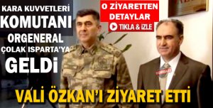 Vali Özkan’ı ziyaret etti