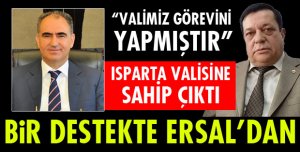 VALİ ÖZKAN'A DESTEK!
