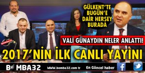 VALİ ŞEHMUS GÜNAYDIN CANLI YAYINDA 2017 PROJELERİNİ ANLATTI