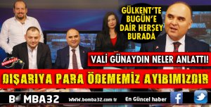 VALİ ŞEHMUS GÜNAYDIN CANLI YAYINDA ANLATTI