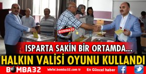 VALİ ŞEHMUS GÜNAYDIN OYUNU KULLANDI
