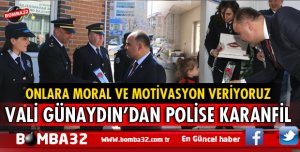 VALİ ŞEHMUS GÜNAYDIN ISPARTA'DA  POLİSLERLE BİR ARAYA GELDİ