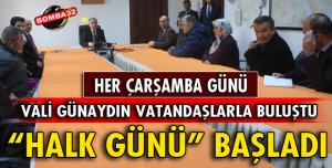 VALİ ŞEHMUS GÜNAYDIN VATANDAŞLARLA BULUŞTU 