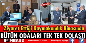 VALİ SEYMENOĞLU EĞİRDİR'İ ZİYARET ETTİ