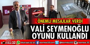 VALİ SEYMENOĞLU EŞİ İLE BİRLİKTE OYUNU KULLANDI