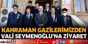 Vali Seymenoğlu ile kahraman gazilerimiz buluştu