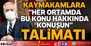 Vali Seymenoğlu, Kaymakamlarla bir araya geldi