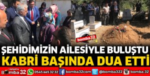 VALİ SEYMENOĞLU ŞEHİT AİLESİNİ ZİYARET ETTİ