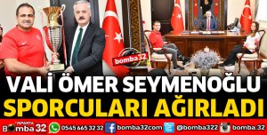 VALİ SEYMENOĞLU SPORCULARI AĞIRLADI