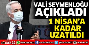 Vali Seymenoğlu yeni genelgeyi açıkladı
