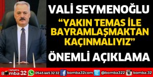 VALİ SEYMENOĞLU'NDAN BAYRAM MESAJI
